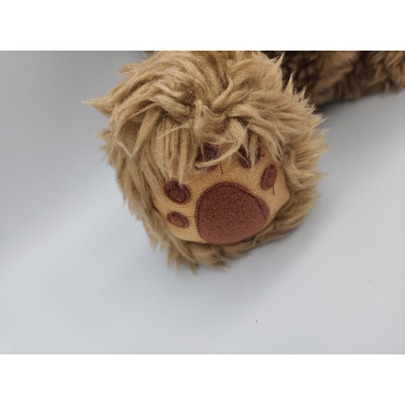 Holiday Stuffed Teddy Bear Holding Christmas Tree in Terracotta Pot Fluffy Bear - Picture 11 of 12